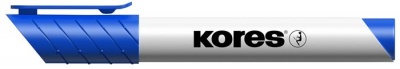 Tábla- és flipchart marker, 3 mm, kúpos, KORES "K-Marker XW1", kék